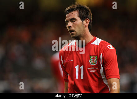 Joe Ledley Pays de Galles de football. Banque D'Images