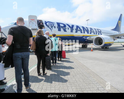 Ryanair Boeing 737 avion de la compagnie aérienne. Banque D'Images