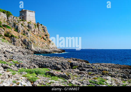 Porto Selvaggio Pouilles (Italie) Banque D'Images