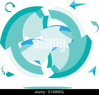 Les objets vectoriels abstraits flèches Illustration de Vecteur