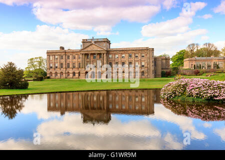 Hall de Lyme Anglais historique demeure seigneuriale et Park dans le Cheshire, en Angleterre. Banque D'Images