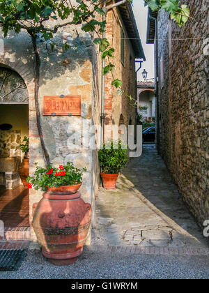 Vieux à Borgo San Felice Winery and hotel, Castelnuovo Berardenga (Toscane) Banque D'Images