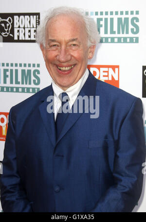 14 avril 2016 - Simon Callow assistant à Golden Years UK Film Premiere à Odéon, Tottenham Court Road à Londres, au Royaume-Uni. Banque D'Images