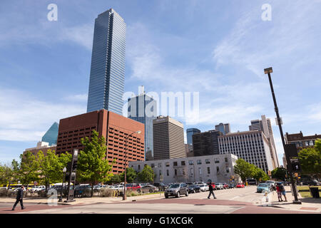 Le centre-ville de paysage dans la ville de Dallas. New York, United States Banque D'Images