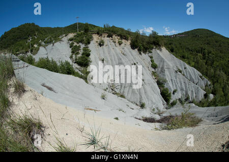 Lemme-Carrosio geosite (érosion) Banque D'Images