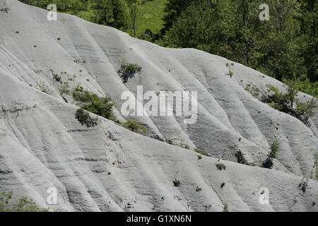 Lemme-Carrosio geosite (érosion) Banque D'Images