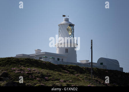 Strumble Head Lighthouse, Penbrokeshire. Banque D'Images