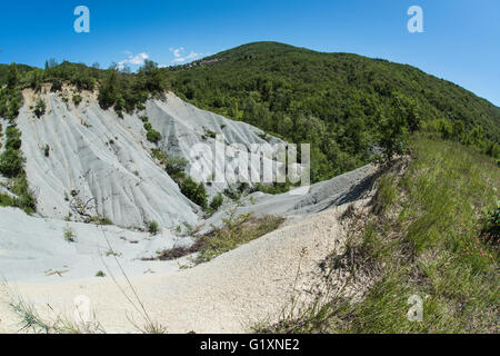 Lemme-Carrosio geosite (érosion) Banque D'Images