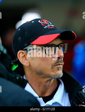 RDS Arena, Dublin, Irlande. 20 mai, 2016. Pro Guinness12 demi-finales. Le Leinster et l'Ulster. Directeur de l'Ulster Rugby Les baiser. Credit : Action Plus Sport/Alamy Live News Banque D'Images