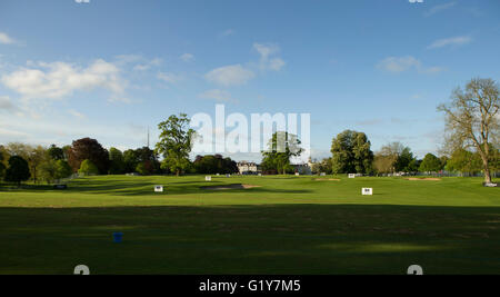 21.05.2016. Le K Club, Straffan, France. Dubai Duty Free Irish Open Golf Championship Round 3. Tôt le matin jusqu'à la gamme de conduite. Banque D'Images