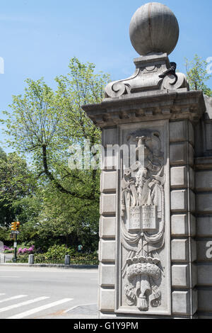 Engineers' Gate dans Central Park, NYC, USA Banque D'Images