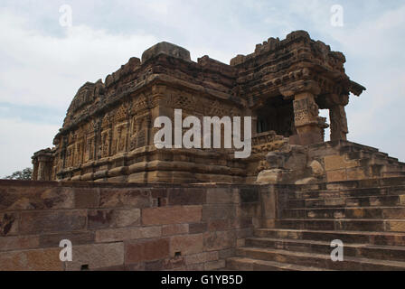 L'Papanatha temple, temple Pattadakal Pattadakal, complexes, Karnataka, Inde. Vue depuis le sud-est. Banque D'Images