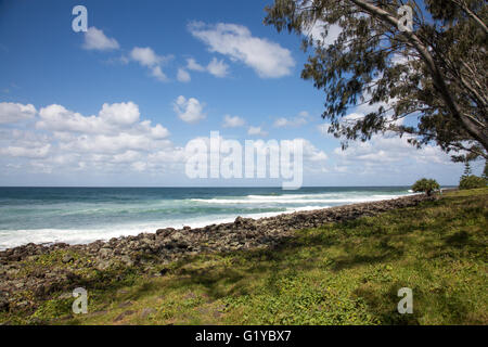 Seven mile beach à Lennox Head à l'extrémité de la côte de la Nouvelle-Galles du Sud, Australie Banque D'Images