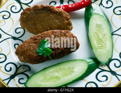 Le Kuru Kofte. boulettes turques traditionnelles Koftes Banque D'Images