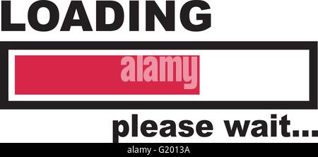 Veuillez patienter chargement - bar Illustration de Vecteur