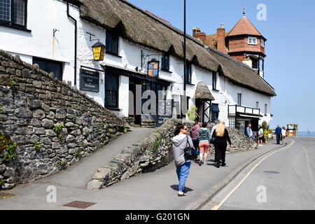 Village balnéaire de Lynmouth Devon, Angleterre, Royaume-Uni. Banque D'Images