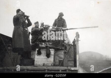 Lumière allemande Flack canon anti incendie de camion front russe 1941 Banque D'Images