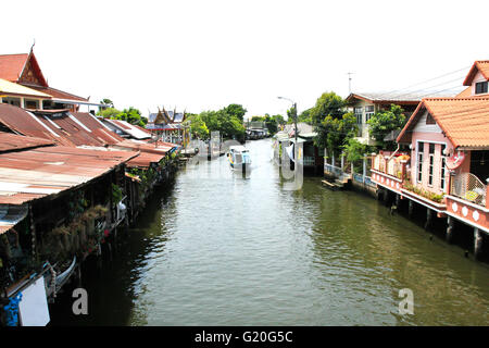 Résidence Riverside en Thaïlande Banque D'Images