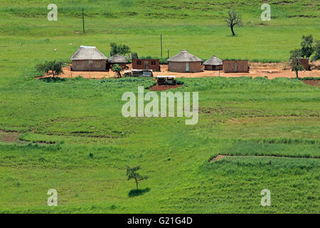 Les petits abris de prairies de montagne, KwaZulu-Natal, Afrique du Sud Banque D'Images