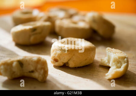 Apuleian taralli italiens toroïdal casse-croûte Banque D'Images