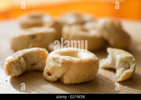 Apuleian taralli italiens toroïdal casse-croûte Banque D'Images