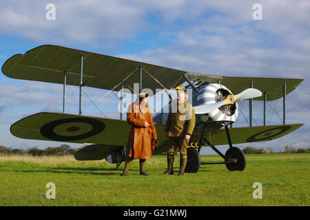 Sopwith Snipe, F2376 ans, ZK-SNI Stow Maries Airfield Banque D'Images