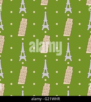 Illustration de l'architecture Modèle homogène des symboles, des sites célèbres Illustration de Vecteur