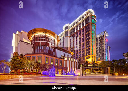 L'entrée principale du Sands Cotai Central à Macao le 23 novembre 2013. Banque D'Images