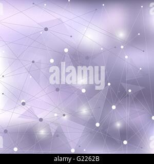 Sous forme de résumé avec lignes et points. Illustration de Vecteur