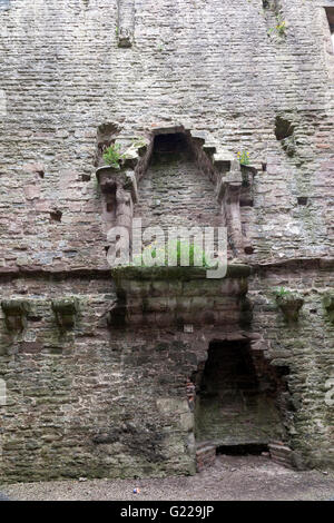 À l'intérieur de la ruine de Ludlow Castle, Ludlow, Shropshire