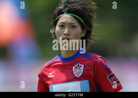 Yoko Tanaka Nojima (Stella), le 22 mai 2016 - Football/soccer : Yoko Tanaka de Nojima Stella Sagamihara Kanagawa exécute au cours de la ligue Division 2 match Nadeshiko entre Nojima Stella Sagamihara Kanagawa et FC Kibi International University Charme à Hodogaya park terrain de soccer à Kanagawa, Japon © AFLO/Alamy Live News Banque D'Images