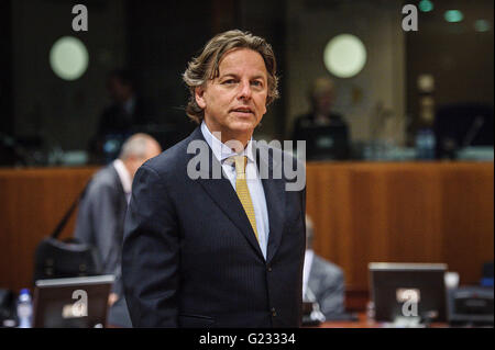 Bruxelles, Bxl, Belgique. 23 mai, 2016. Le ministre des Affaires étrangères néerlandais Bert Koenders avant AEC Le Conseil des ministres européens des Affaires étrangères avec le Partenariat oriental à Bruxelles, Belgique le 23.05.2016 par Wiktor Dabkowski Wiktor Dabkowski/crédit : ZUMA Wire/Alamy Live News Banque D'Images