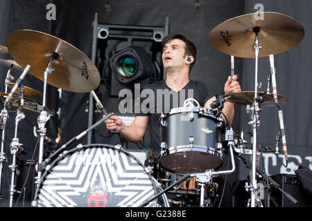 Columbus, Ohio, USA. 22 mai, 2016. de Au Drive-In effectue en direct durant Rock sur la gamme music festival à Columbus Crew Stadium à Columbus, Ohio Crédit : Daniel DeSlover/ZUMA/Alamy Fil Live News Banque D'Images