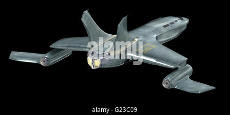 Vaisseau spatial futur . Image 3D . Ma propre conception Banque D'Images