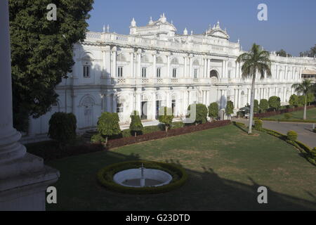 Portrait de lumineux, blanc, Palais Jai Vilas moderne Musée du Scindhias à Gwalior, Madhya Pradesh, Inde, Asie Banque D'Images