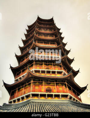 29 Huigong East yj la Pagode à Bao'en Temple à Suzhou, Chine Banque D'Images