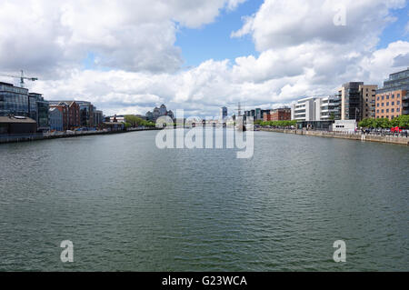 Belle vue sur la ville de Dublin, Irlande Banque D'Images