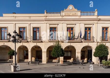 Le tourisme national Parador Hotel Ronda, Plaza de España, la province de Malaga, Espagne Banque D'Images