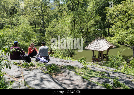 Wagner Cove, Central Park, NYC Banque D'Images