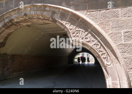 Corniculé Arch dans Central Park, NYC Banque D'Images