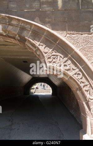 Corniculé Arch dans Central Park, NYC Banque D'Images