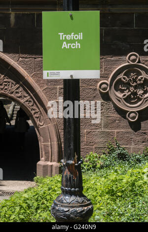 Corniculé Arch dans Central Park, NYC Banque D'Images