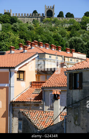 (Piran Pirano) est une ville dans le sud-ouest de la Slovénie sur le golfe de Piran sur la mer Adriatique Banque D'Images