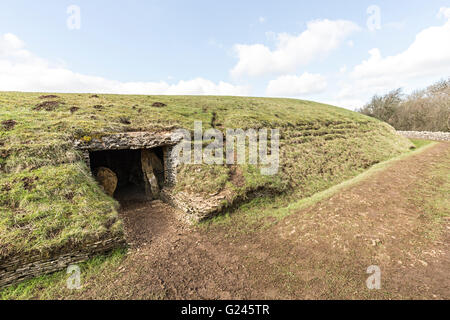 Belas Knap Long Barrow, Gloucestershire, England, UK Banque D'Images