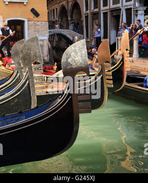 Italie Venise gondoles Banque D'Images