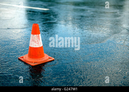 Cône de signalisation Banque D'Images