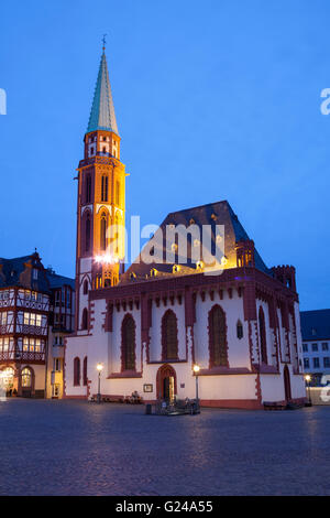 Alte Nikolaikirche Römerberg, église, Frankfurt am Main, Hesse, Allemagne Banque D'Images