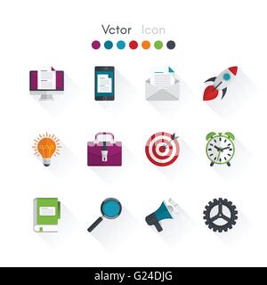 Vector set icons Illustration de Vecteur