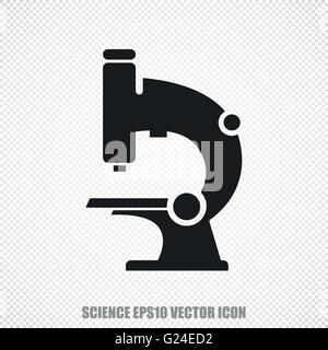 Vecteur icône Science Microscope. Design plat moderne. Illustration de Vecteur
