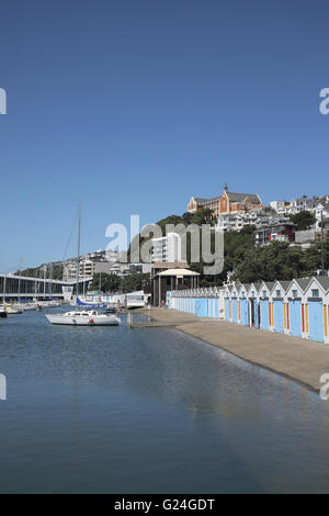 Le port de Wellington New Zealand North Island Banque D'Images